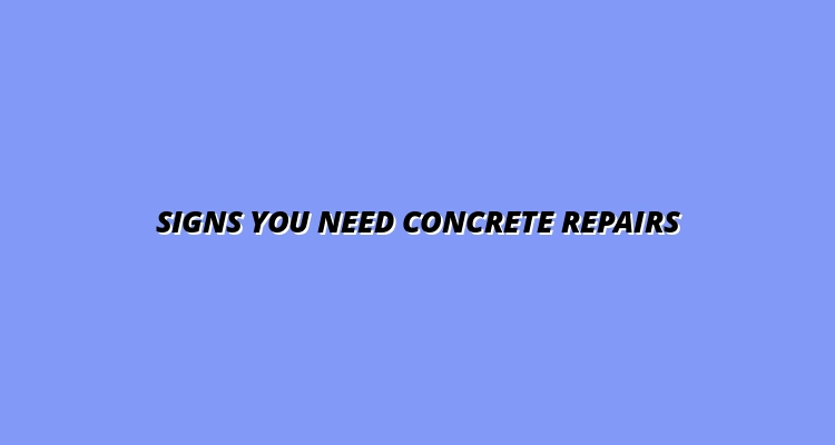Top Signs You Need Professional Concrete Repairs and Resurfacing Services in Albury Wodonga