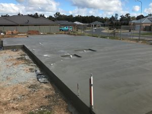 Residential Slab with recess
