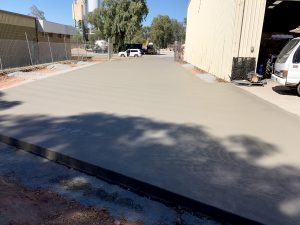 Large commercial driveway